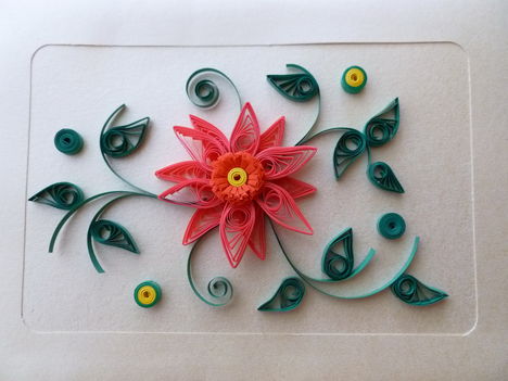 Quilling üdvözlőlap