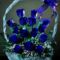 Kék virágkosár
