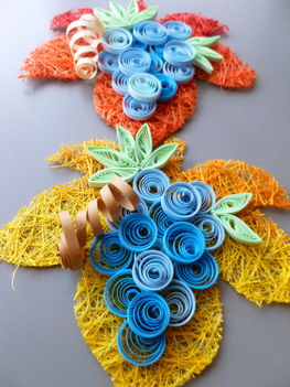 Quilling szőlő