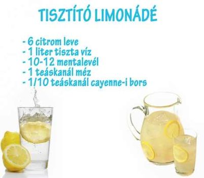 tisztító limonádé