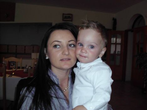 Anikó kisfiával, 2013.