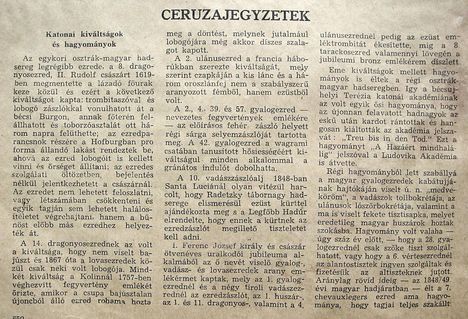 Katonai kiváltságok, Új Idők, 1943.05.29. 650. o