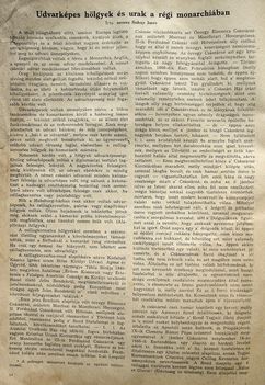 Udvarképes hölgyek és urak, Új Idők, 1943.07.03. 14. o