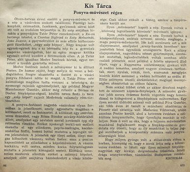 Ponyva művészet régen, Új Idők, 1943.11.27. 633. o