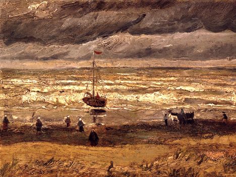 Van-Gogh-Scheveningen-Beach-In-Stormy-Weather