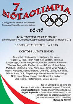 Döntőbe jutott nóták