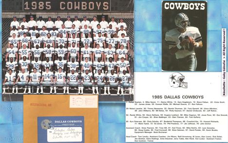 NFL photo  3 Én már 1970 évek elejétől szerelmese vagyok az NFL-nek és az Amcsi "tojás" focinak . Ezt 1985 be kaptam a legkedvesebb csapatomtól a Dallas Cowboystól !