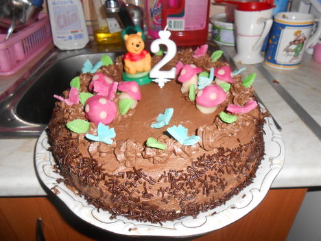 Csokitorta Domcsikám 2 éves születésnapjára!