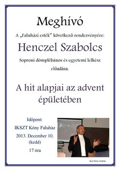 Henczel Szabolcs előadása