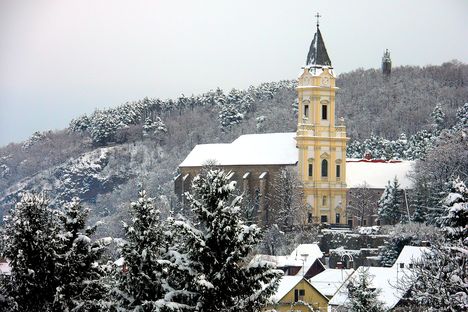Téli kép a templomról