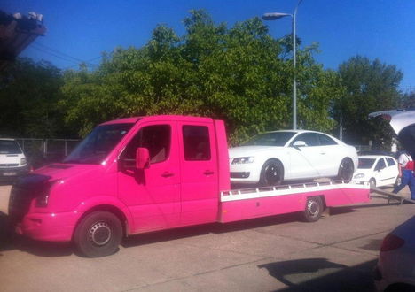 Pink trailer