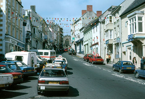 Haverfordwest_Main_Street_South_Wales