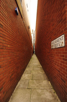 A legkeskenyebb utca - Parliament Street, Anglia, Egyesült Királyság