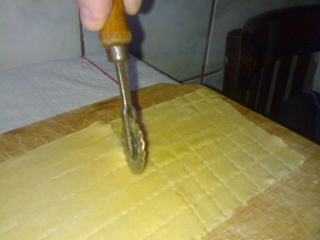 Csiga tészta készítés