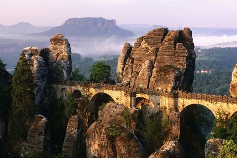 Basteibrücke, Saxony, Szász-Svájc, Németország