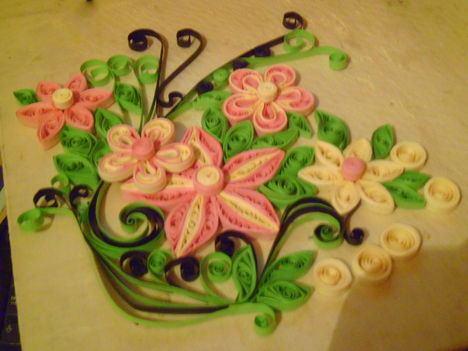 quilling hűtőmágnes