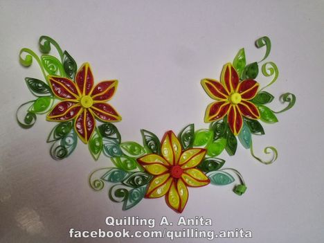 quilling hűtőmágnes