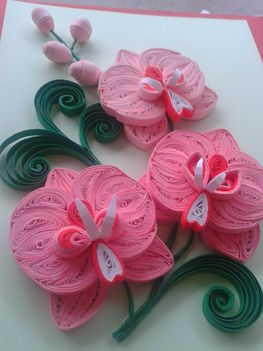 quilling orchidea