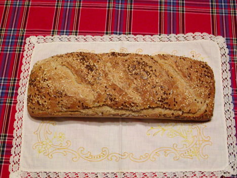 Rozsos lenmagos kenyér