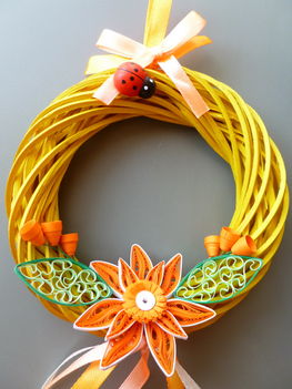 Quilling ajtódísz