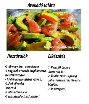 Avokádó saláta