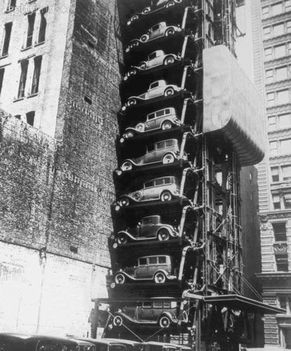 Gépesített parkoló az 1930-as években, Chicago-ban