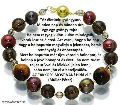 Az életünk: gyöngysor