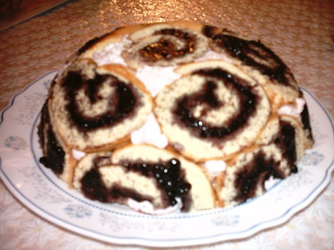 Sharlotte torta áfonyával