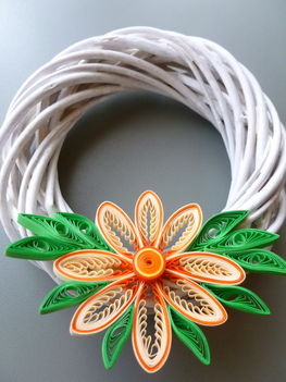 Quilling ajtódísz