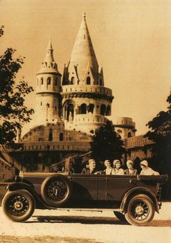  Budapest I. kerület Halászbástya - Túristák a 30-as években