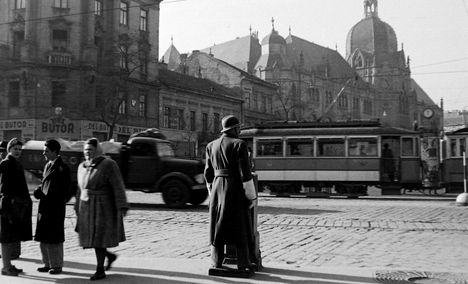 Budapest IX. Üllői út - Ferenc Körút sarok 1949-ben!