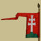 Árpád-házi királyi zászló a 12.szd. végétől