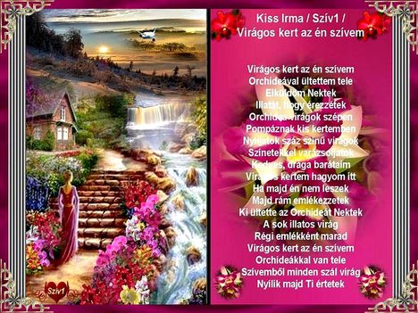  Virágos kert az én szívem : Kiss Irma Szív1