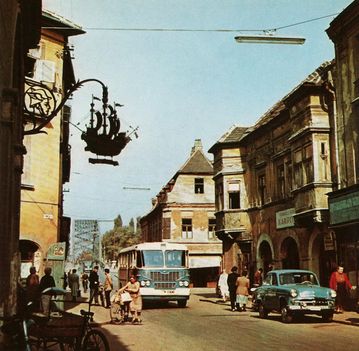 Győr - A Jedlik Ányos utca 60-as évek vége felé.