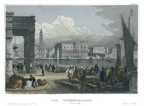 Venice, the Doge's Palace, 1837