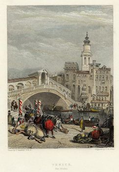 Venice, The Rialto Bridge, 1834