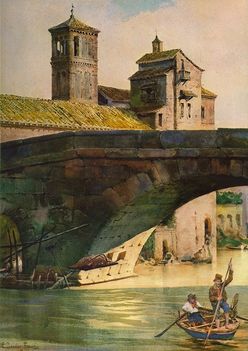 Ettore Roesler Franz_Ponte Cestio e San Bartolomeo all Isola_1879