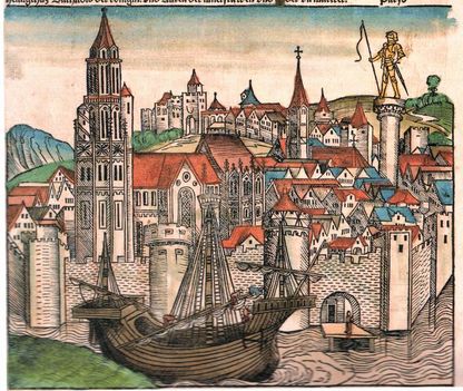 Párizs ábrázolása az 1493-as Nürnbergi Krónikában