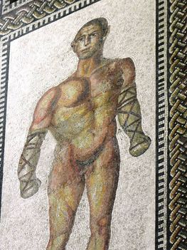 Atléták mozaik Caracalla termáiból a Vatikáni múzeumokban5