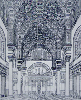 Caracalla termái rajz rekonstrukció