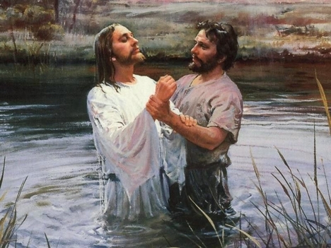 Jézus alá meritkezik