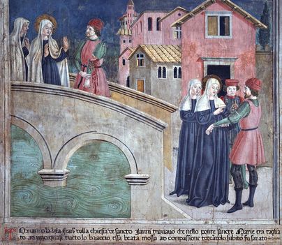 Antoniazzo Romano_Storie di S Francesca_1468_Monastero di Tor de Specchi3