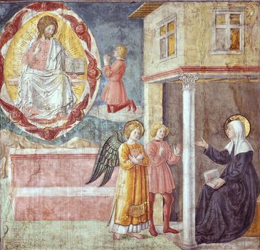 Antoniazzo Romano_Storie di S Francesca_1468_Monastero di Tor de Specchi_Roma