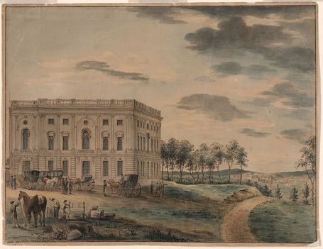 A Capitolium a washingtoni tűzvész előtt (1800 körü)
