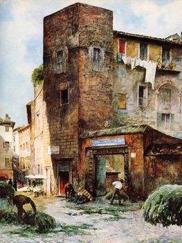 Ettore Roesler Franz_Piazza Margana_1896