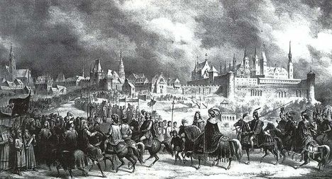 Mátyás és Beatrix bevonulása Budára 1476