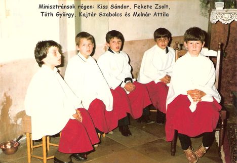 Minisztránsok a  1980-as évek elején