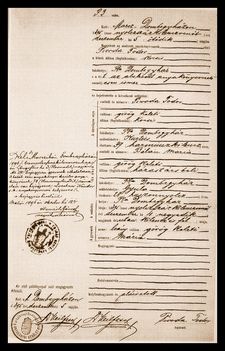 1895-ben indult be a polgári anyakönyvezés !