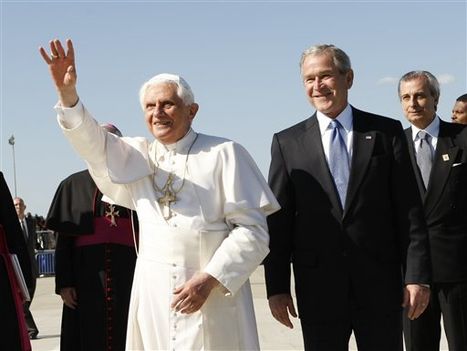 A világtörténelem legjobb pápája XVI. Benedek Pápa .És a keménykezű republicánus amerikai elnök George .W.Bush, csúcstalálkozója 