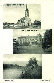 Dunakiliti 1945 előtt kiadott képeslapon